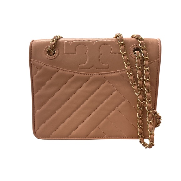 Tory Burch Pink Leather Alexa Shoulder Bag - Picture 1 of 6